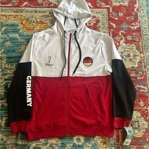 Outerstuff Mens FIFA World Cup Country Contrast Panel Fleece Hoodie Germany New
